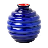 Vaso Venini Deco Grande Vigna color blu interno rosso 707.10 ZA/RV