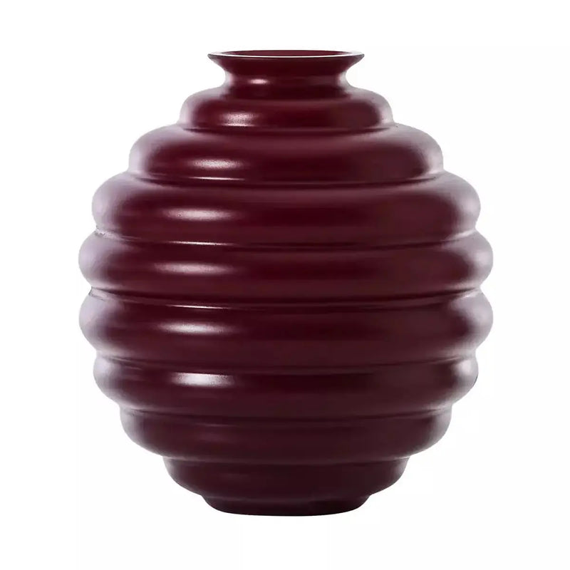 Vaso Venini Decò Rosso Venezia Sabbiato Grande 29 cm 707.10