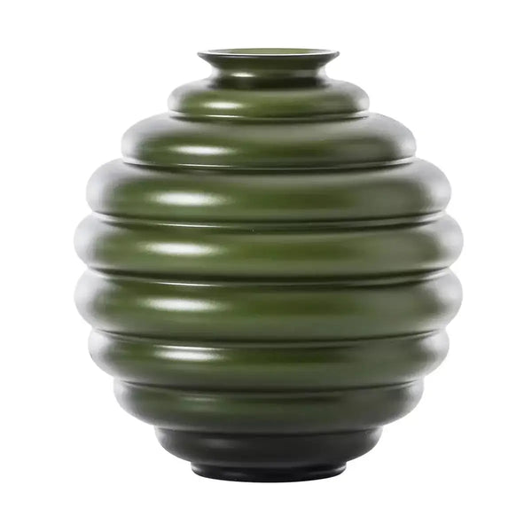 Vaso Venini Decò Verde Mela Sabbiato Grande 29 cm 707.10
