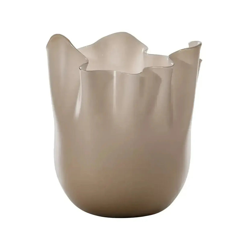 Vaso Venini Fazzoletto Moka 24 cm Sabbiato 700.02