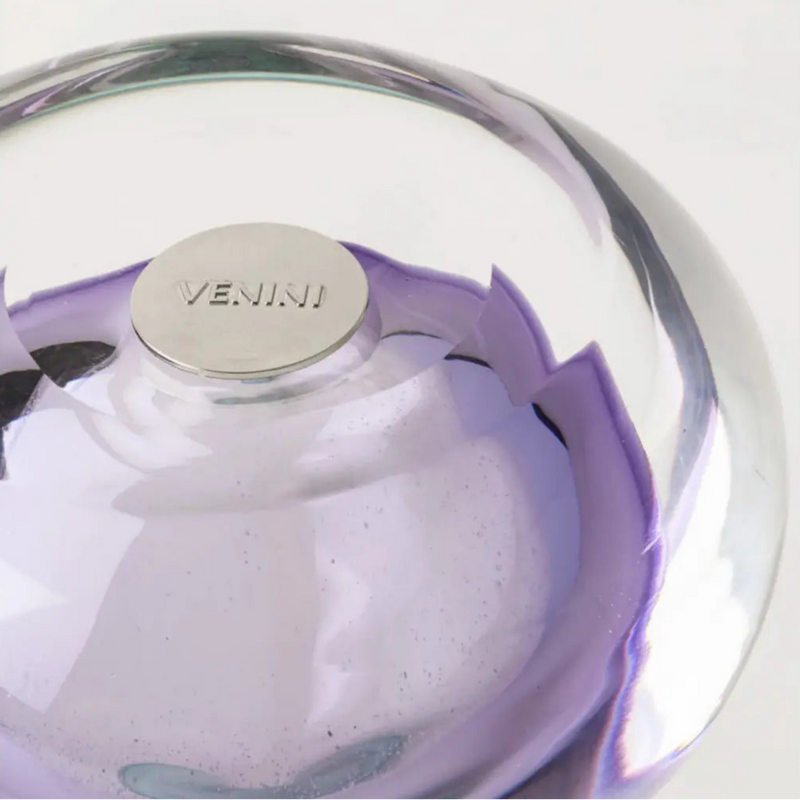 Venini Clessidra Sommersa Lilla Menta dettaglio