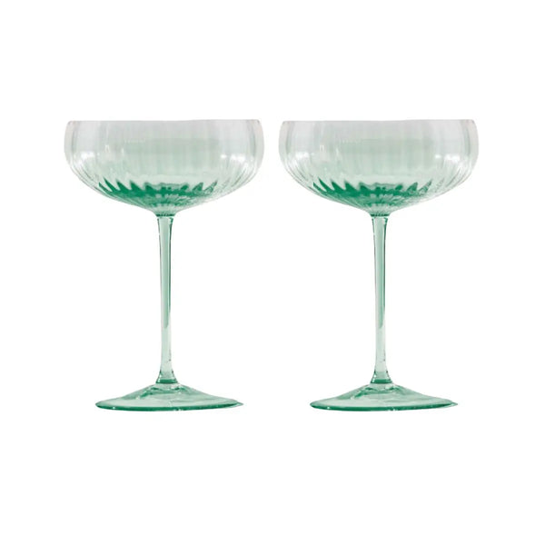 Venini Coppe Champagne Bollicine Verde Menta 343.25