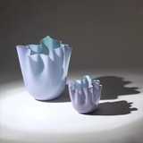 Vaso Venini Fazzoletto Lilla Menta Grande e Piccolo