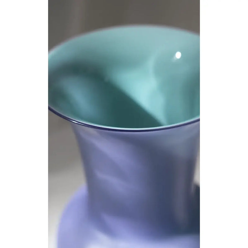 Dettaglio Interno Vaso Opalino Venini Lilla Menta
