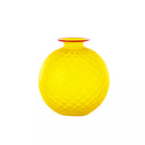 Vaso Venini Balloton Giallo Sabbiato Grande 24,5 cm 100.29