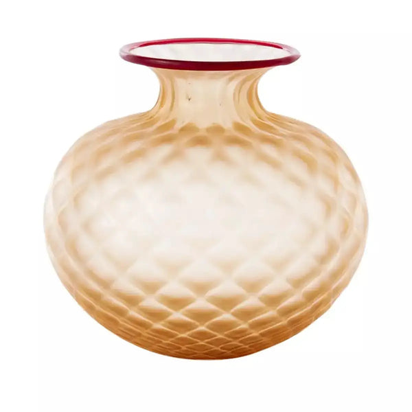 Venini Vaso Balloton Sabbiato Pesca 100.36