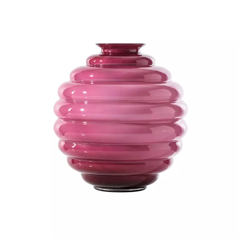 Vaso VENINI Deco Medio Color Magenta Lucido in Vetro Soffiato di Murano 707.07