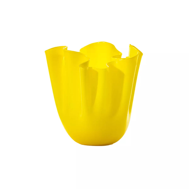 Vaso Venini Fazzoletto Giallo Sabbiato Grande 31 cm 700.00