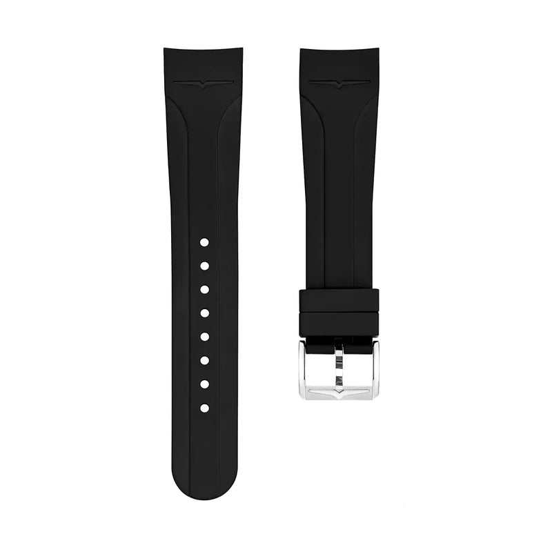 Vulcain Cinturino in Gomma Nero 42mm