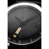 Vulcain Nautical Heritage Full Black dettaglio quadrante scala decompressione, lancette Dauphine e indici Super-LumiNova 100952SA08.BAR101