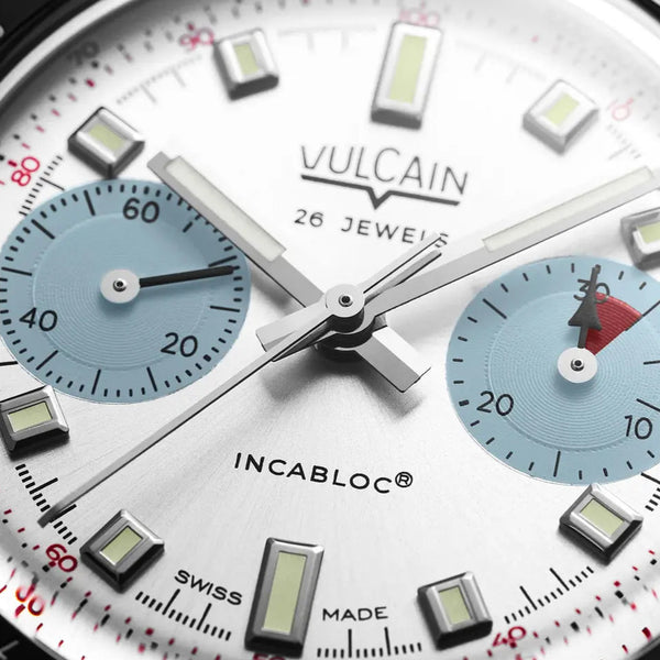 Vulcain Skindiver Chronograph Ice Blue quadrante dettagli
