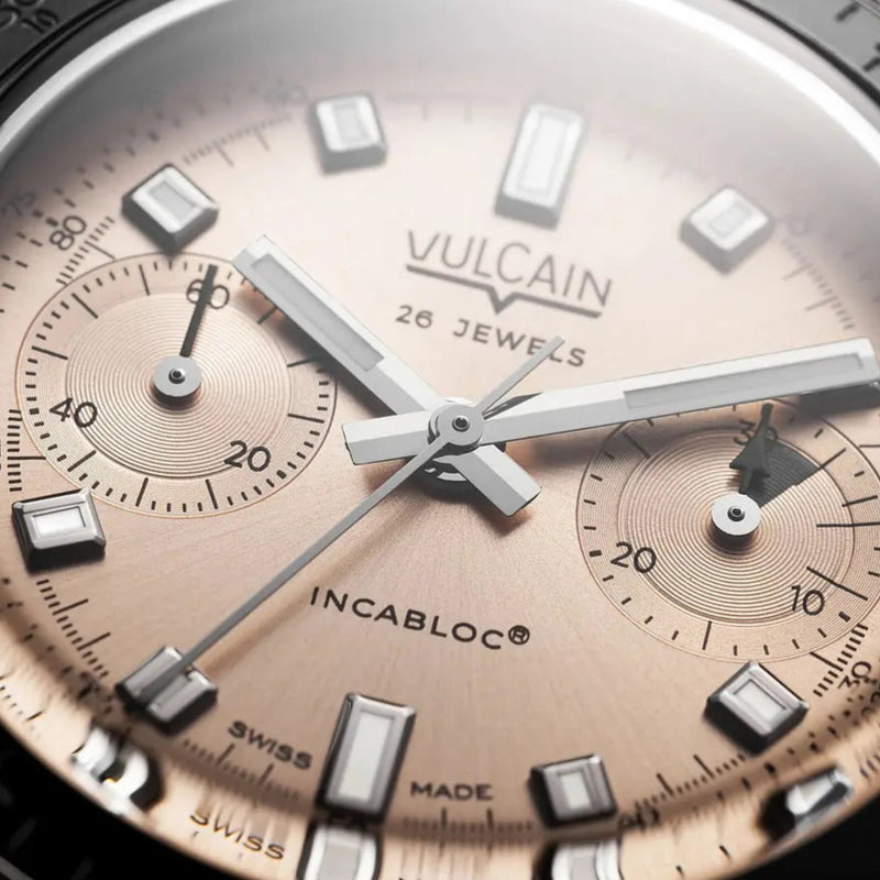 Vulcain Skindiver Chronograph Salmone quadrante