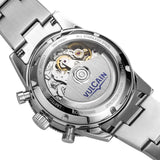Orologio Vulcain Skindiver Chronograph Salmone fondello movimento a vista