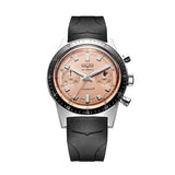 Vulcain Skindiver Chronograph Salmone 590176B87.BAR255 cinturino gomma