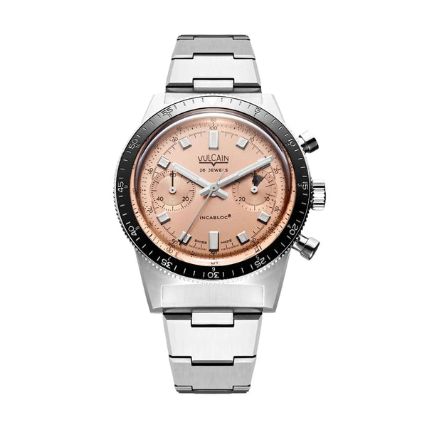 Orologio Vulcain Skindiver Chronograph Salmone bracciale acciaio 590176B87.BHM286