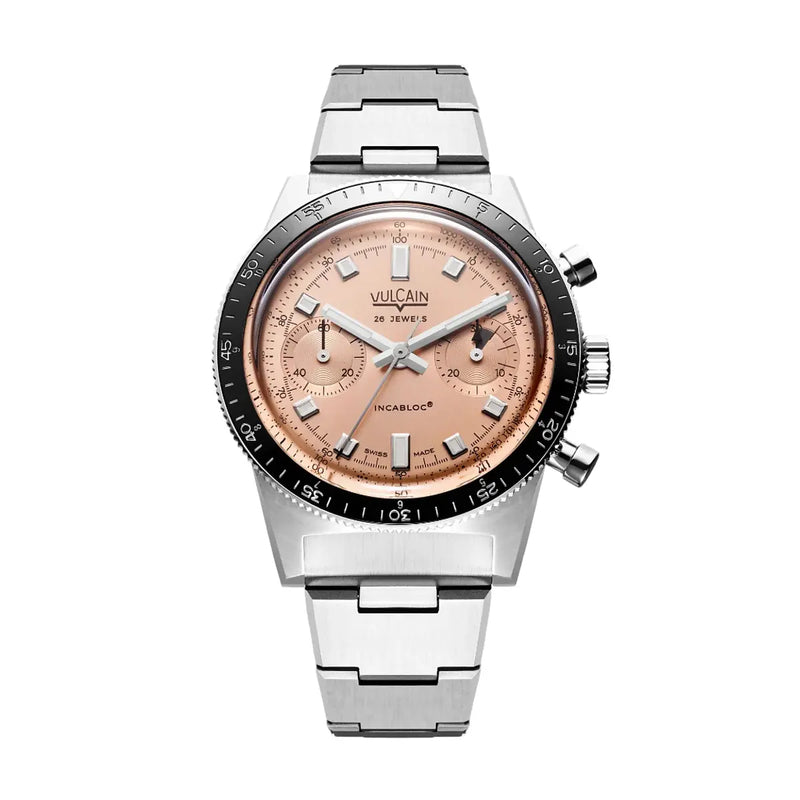 Orologio Vulcain Skindiver Chronograph Salmone bracciale acciaio 590176B87.BHM286