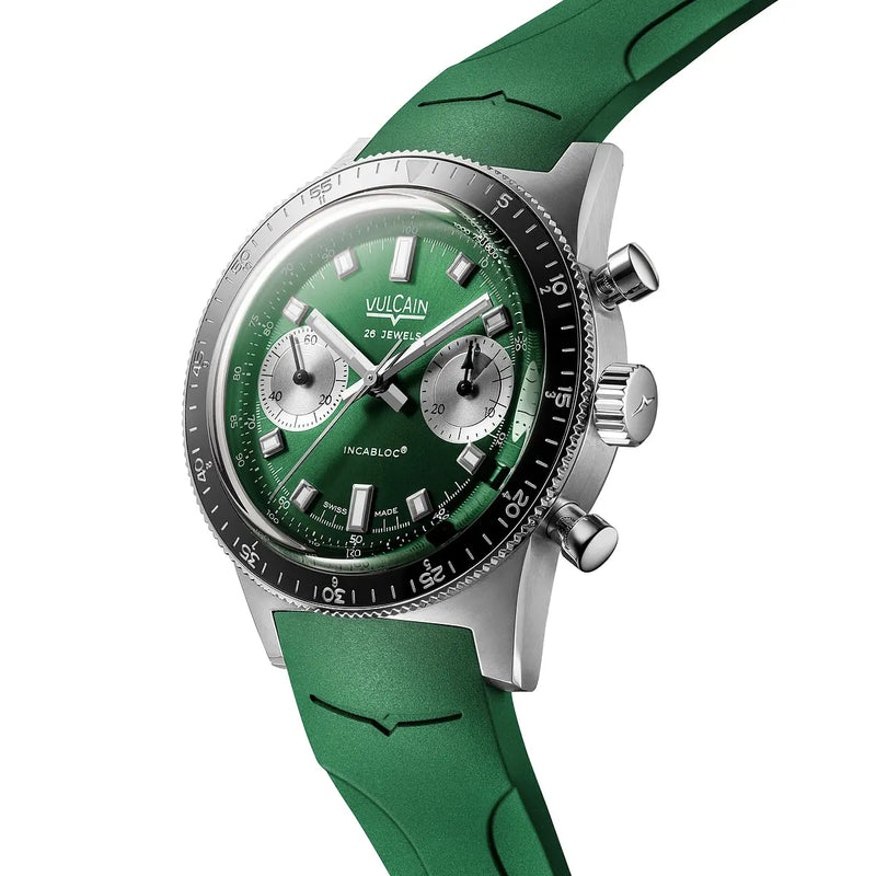 Orologio Vulcain Skindiver Chronograph Verde 590176BK7.BAR253 profilo