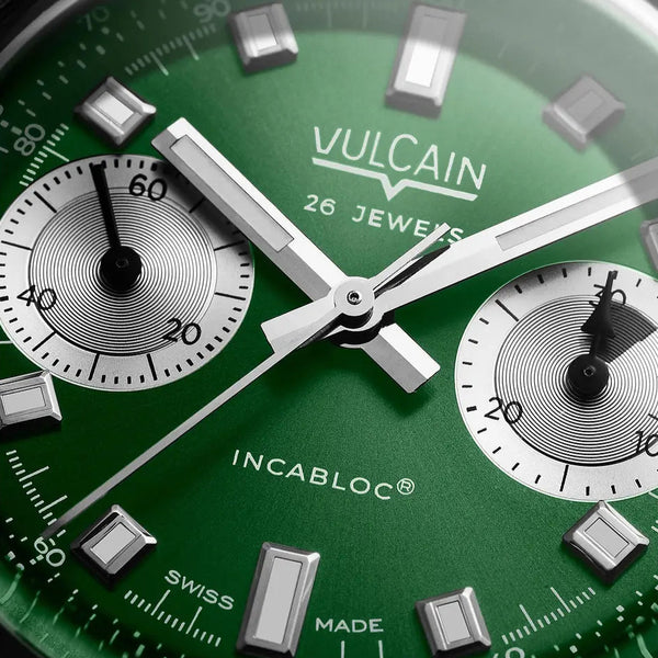 Orologio Vulcain Skindiver Chronograph Verde 590176BK7.BAR253 quadrante