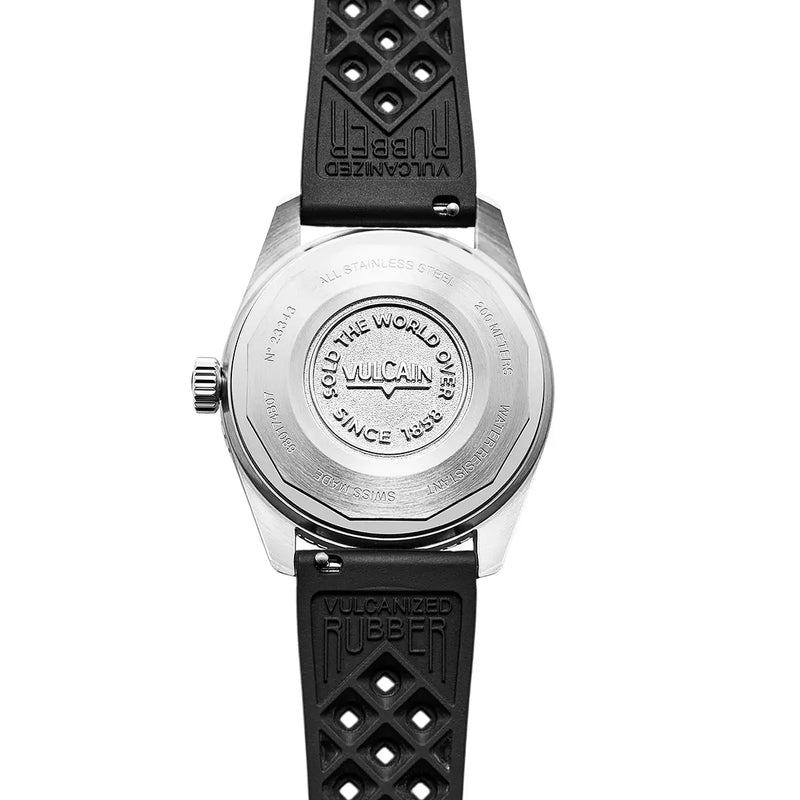 Vulcain Skindiver Nautique GMT Luminova Beige 680174A57.BAR200 fondello