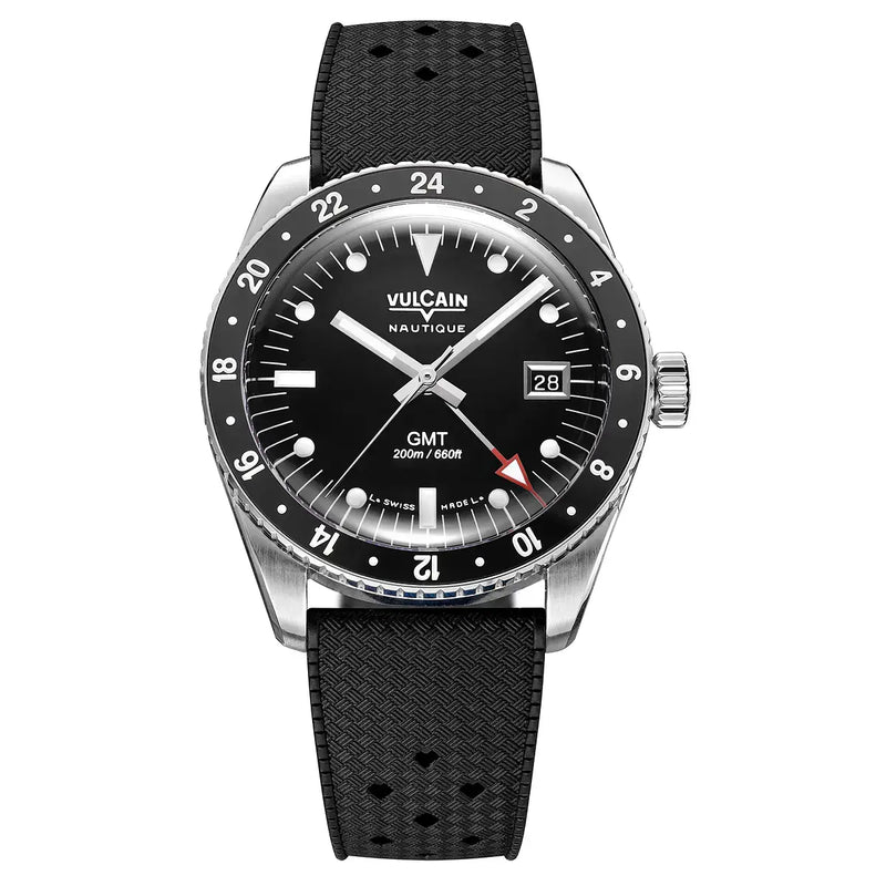 Vulcain Skindiver Nautical GMT Luminova Bianco