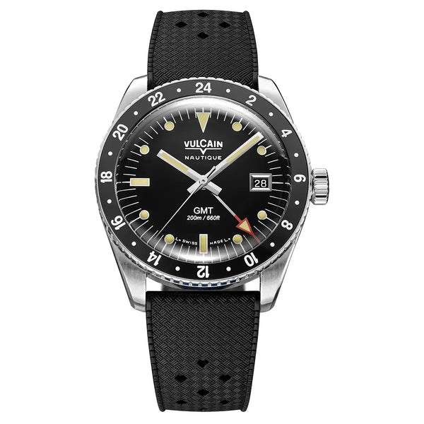 Vulcain Skindiver Nautical GMT Luminova Beige