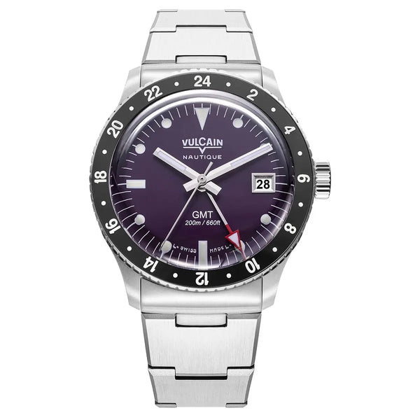 Orologio Vulcain Skindiver Nautical GMT Viola 680174A17.BHM286 680174A17.BHM286