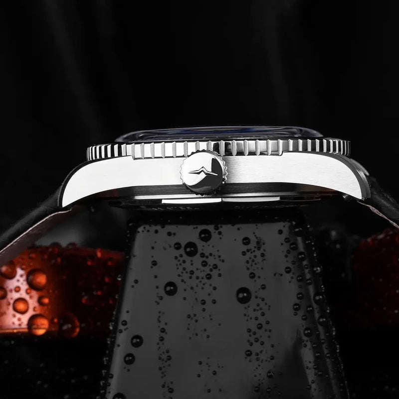 Vulcain Skindiver Nautique Nero dettaglio lunetta