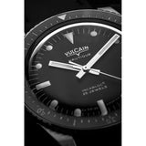 Vulcain Skindiver Nautique Nero dettaglio quadrante nero opaco con indici luminosi Super-LumiNova e lancette argento 660170B07.BHM287