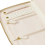 Wolf 1834 Porta Gioie Lauren Large dettaglio interno barra orecchini, tasche zip e bottoni dorati 349202