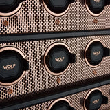 Wolf Axis 12 Pezzi dettaglio rotori caricatore con anelli placcati rame e cuscinetti in pelle nera brandizzati 488616