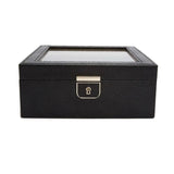 Wolf Scatola Porta Orologi Palermo 6 Pezzi Nero