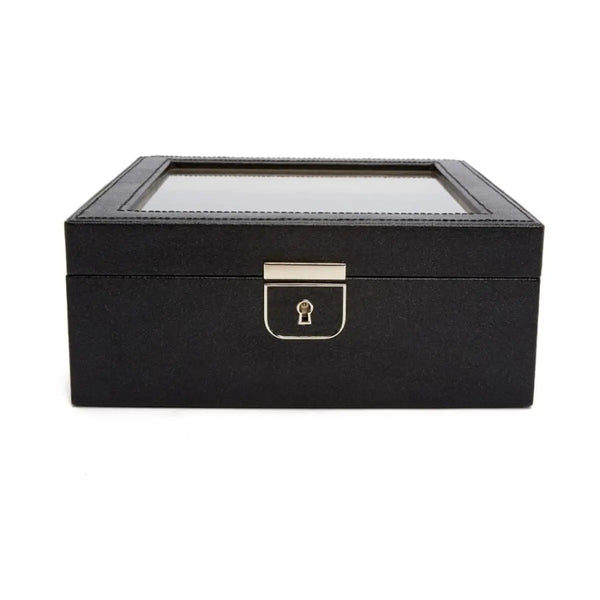 Wolf Scatola Porta Orologi Palermo 6 Pezzi Nero