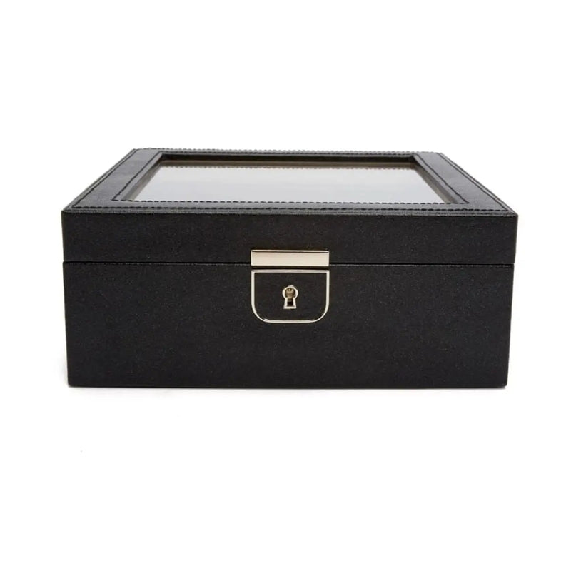 Wolf Scatola Porta Orologi Palermo 6 Pezzi Nero