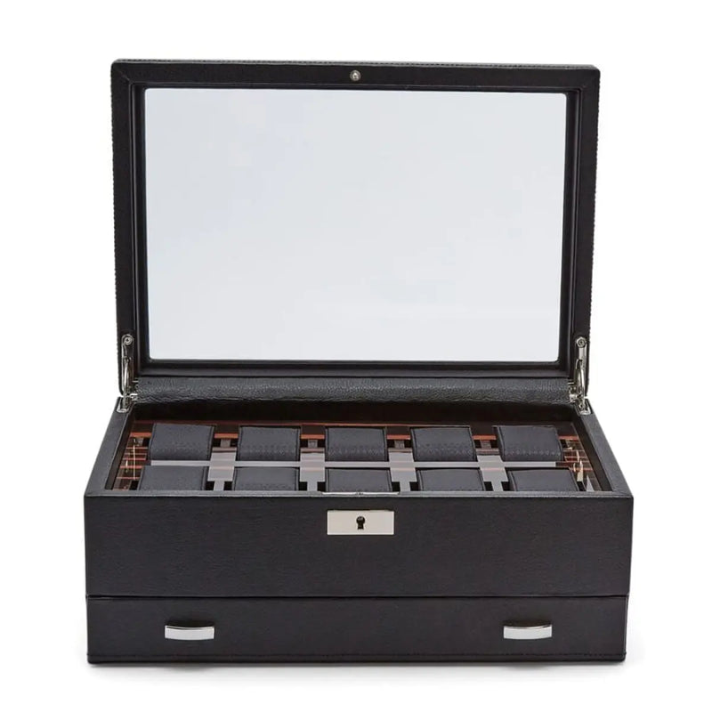 Wolf Porta Orologi Roadster da 10 Pezzi con cassetto