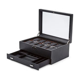 Wolf Porta Orologi Roadster da 10 Pezzi con cassetto