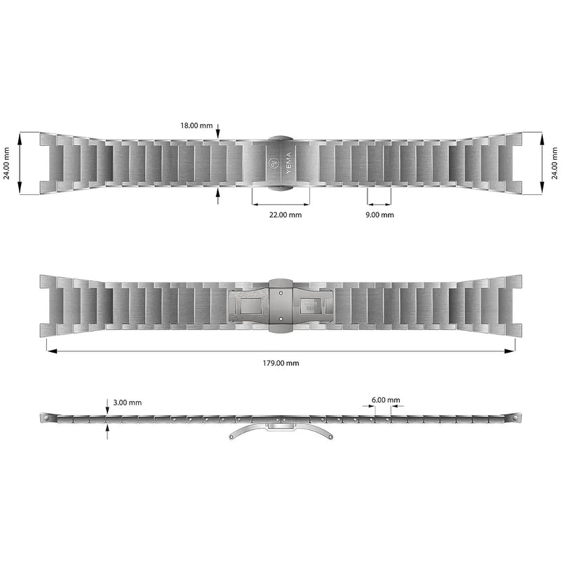 Yema Bracciale Acciaio Wristmaster
