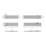Yema Cinturino Maglia Milano 20mm
