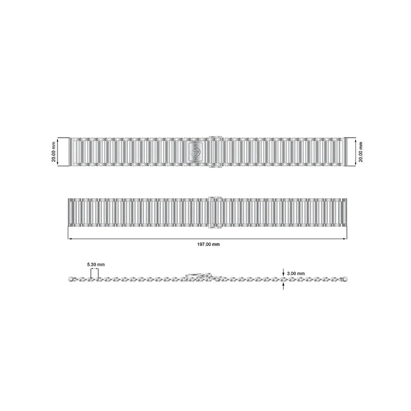 Yema Cinturino Military 20mm dimensioni