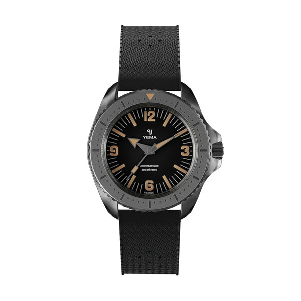 Orologio Yema Diver Nero Cinturino Caucciù YDIV25-ATPS