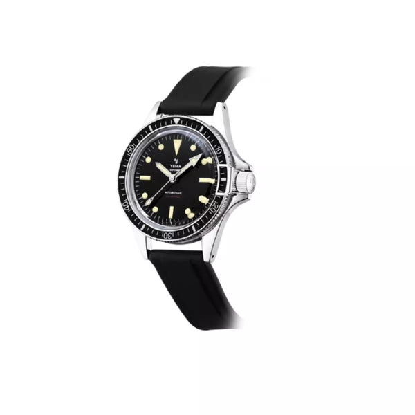 Yema Diving Superman 500 Nero 39 mm YSUP22A39-ARBS cinturino in gomma