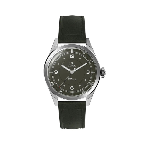 Orologio Yema Flygraf Pilot Verde Cinturino Pelle YFLY25-ZZ66S