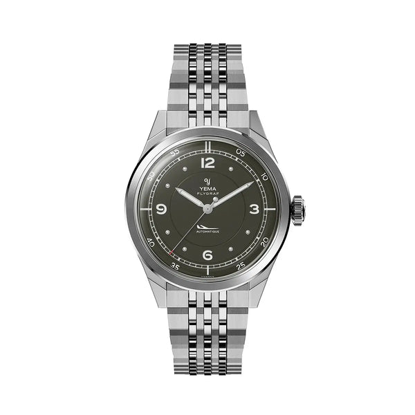 Orologio Yema Flygraf Pilot Verde YFLY25-ZMS