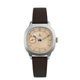 Yema Granvelle Renaissance CMM.29 orologio automatico quadrante champagne cassa acciaio cinturino pelle marrone 77.26.29.08.SN.L8