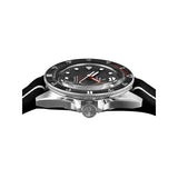 Yema Navygraf Barracuda CMM.20 Limited Edition vista laterale corona con logo Marine Nationale e lunetta carbonio forgiato 21.26.20.66.SNL.D6