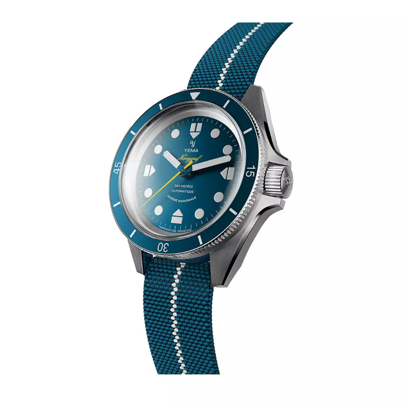 Yema Navygraf Marine Nationale Automatico Cinturino Stoffa