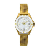 Yema Navygraf Marine Nationale 400th Anniversary Femme quadrante madreperla bianca cassa e bracciale maglia milanese IP-bronzo YMHF1592MN-BM