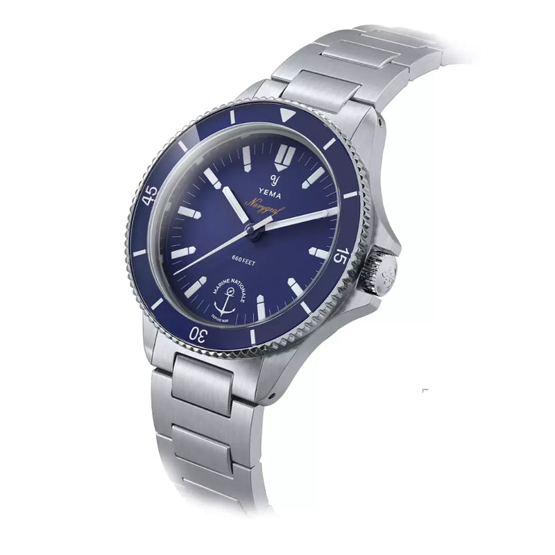 Yema Navygraf Marine Nationale Quartz Blu 39 mm YMHFMN39-GM