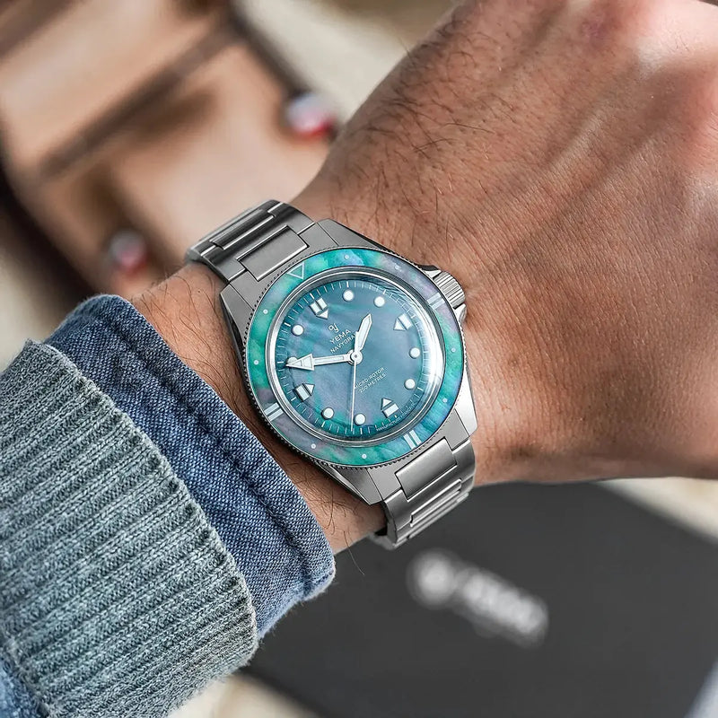 Orologio Yema Navygraf Pearl CMM.20 22.25.20.66.SN.M indossato