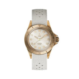 Yema Superman Bronze CMM.10 orologio automatico quadrante bianco laccato cassa bronzo cinturino gomma bianco 17.26.10.37.ZN.U7