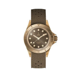 Yema Superman Bronze CMM.10 orologio automatico quadrante marrone cassa bronzo cinturino gomma FKM 17.26.10.38.ZN.U8